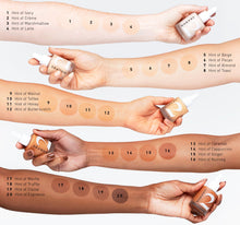 Hint Hint Skin Tint Arm Swatches. 1 Hint of Ivory 2 Hint of Crme 3 Hint of Marshmallow 4 Hint of Latte 5 Hint of Beige 6 Hint of Pecan 7 Hint of Almond 8 Hint of Toast 9 Hint of Walnut 10 Hint of Toffee 11 Hint of Honey 12 Hint of Butterscotch 13 Hint of Caramel 14 Hint of Cappuccino 15 Hint of Ginder 16 Hint of Nutmeg 17 Hint of Mocha 18 Hint of Truffle 19 Hint of Cocoa 20 Hint of Espresso -view-3