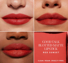 Good Talk Soft Matte Lipstick / Red Sunset - On-Figure-view-3